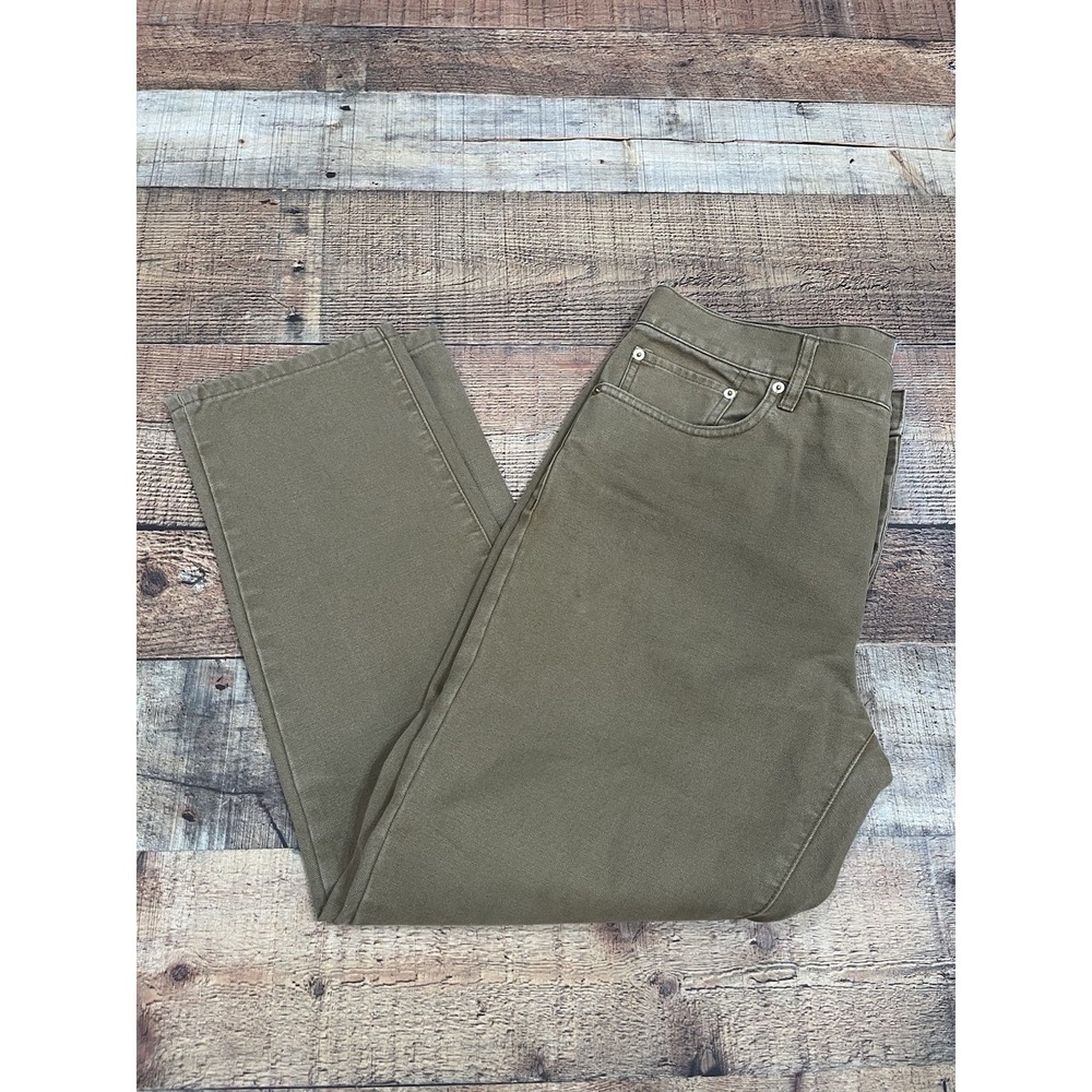 Sid Mashburn Men's Bootcut Jeans in Olive Green